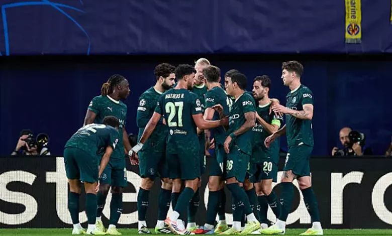 مانشستر سيتي يحرج فياريال في دوري أبطال أوروبا