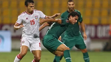 مباراة العراق والإمارات.. الموعد والقناة الناقلة