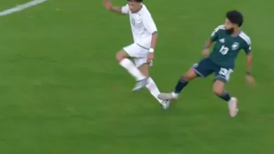 لاعب السعودية عن عدم طرده: ربي استجاب لدعائي